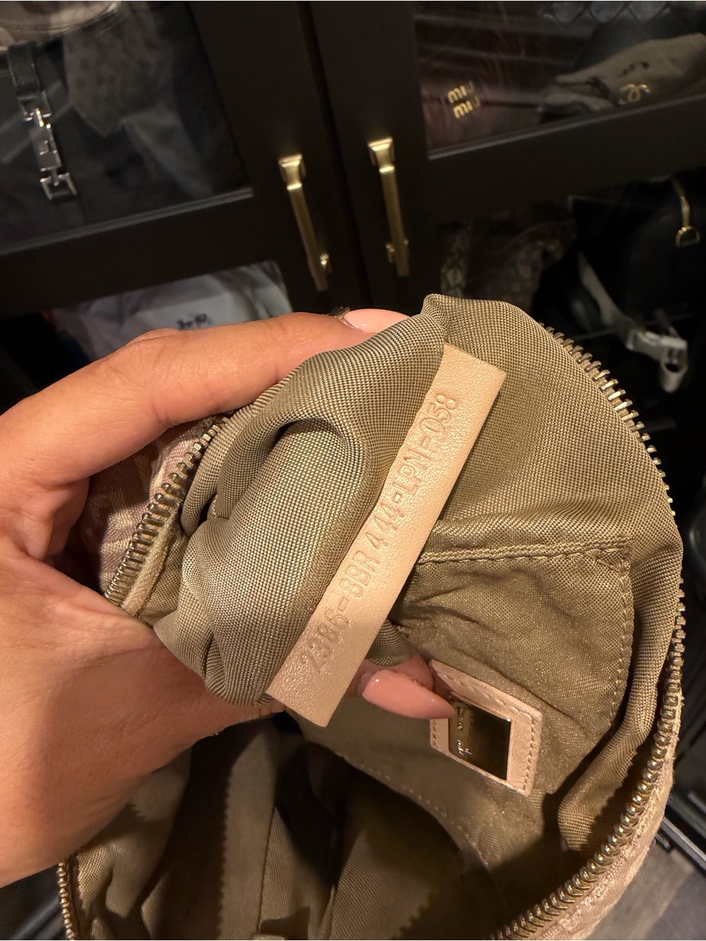 Fendi Beige Pink FF Jacquard Shoulder Bag - Picture 14 of 14
